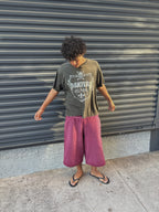 Faded Velvet Red Sweatshorts