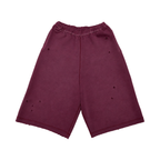 Faded Velvet Red Sweatshorts