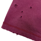 Faded Velvet Red Sweatshorts