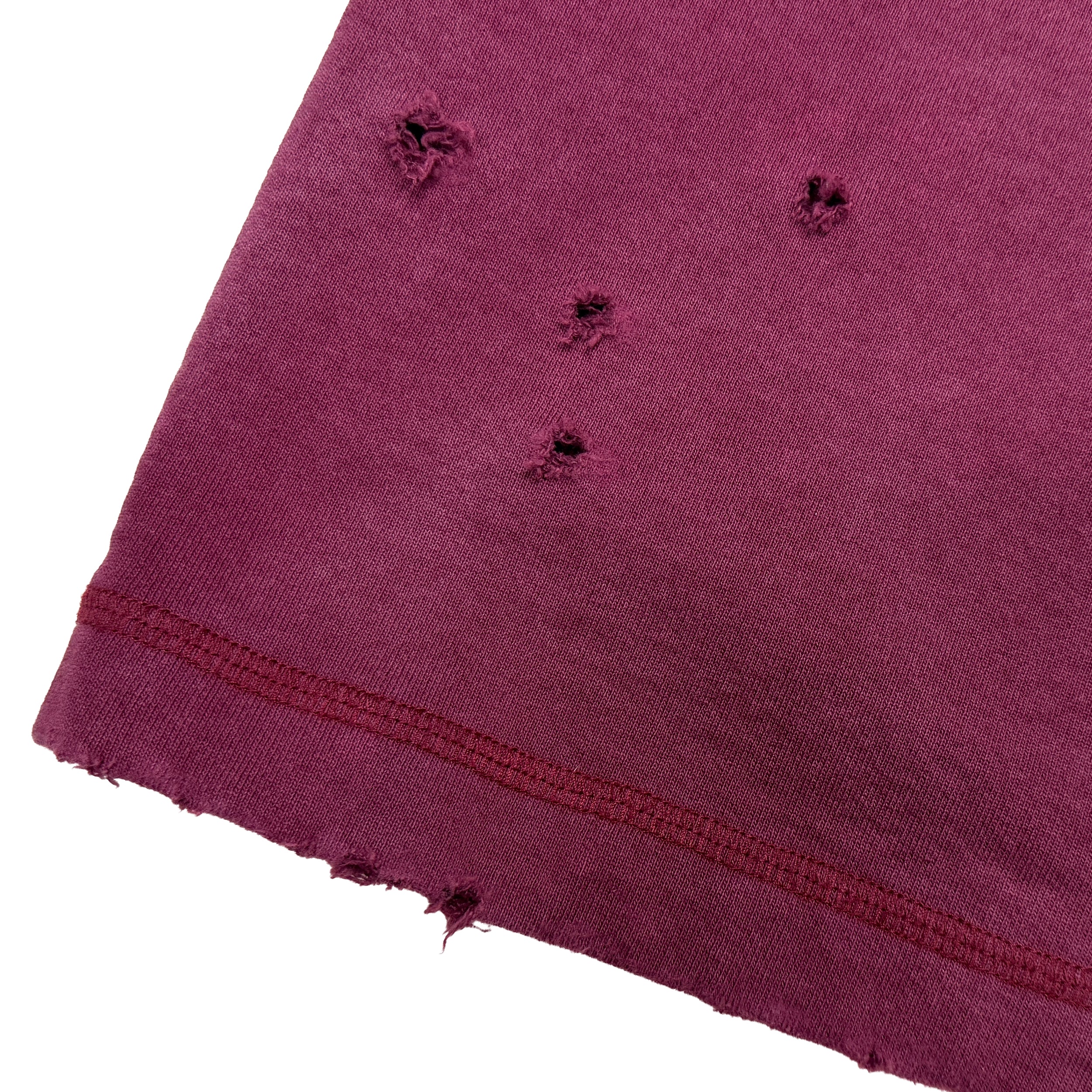 Faded Velvet Red Sweatshorts
