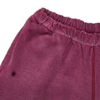 Faded Velvet Red Sweatshorts